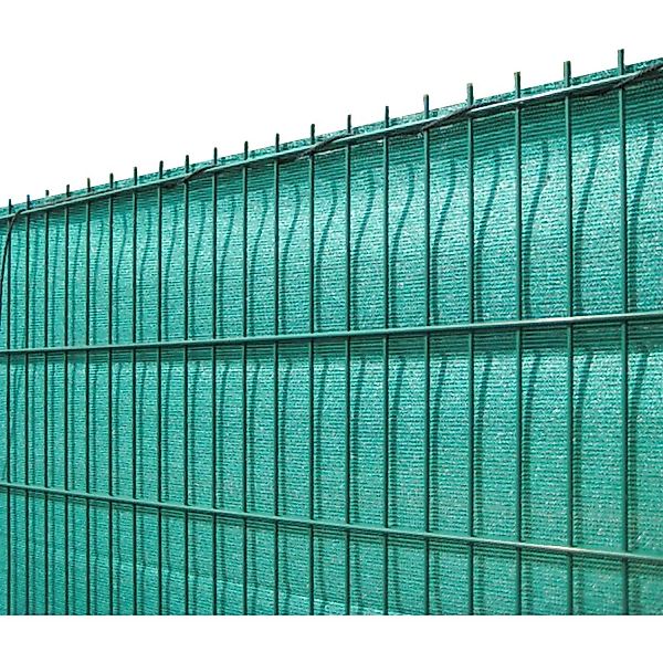 Solid Sichtschutzblende Grün Grobe Struktur aus HDPE 120 cm x 500 cm günstig online kaufen