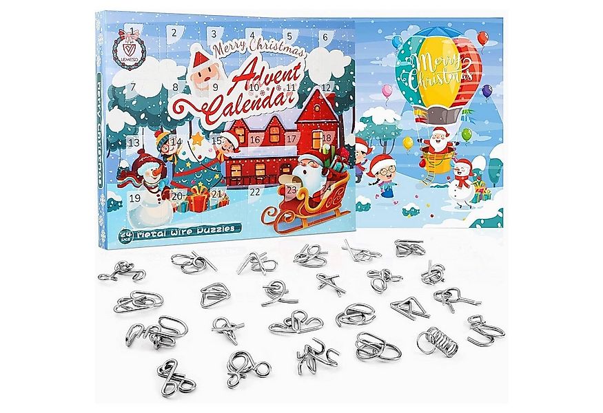 LuxusKollektion Spielzeug-Adventskalender Metall Knobelspiele 24 Adventskal günstig online kaufen