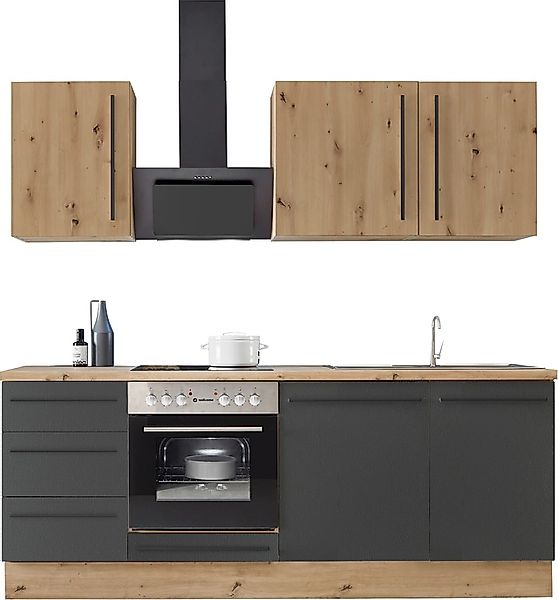 KOCHSTATION Küchenzeile »KS-Florida mit 38mm starker Arbeitsplatte« Breite günstig online kaufen