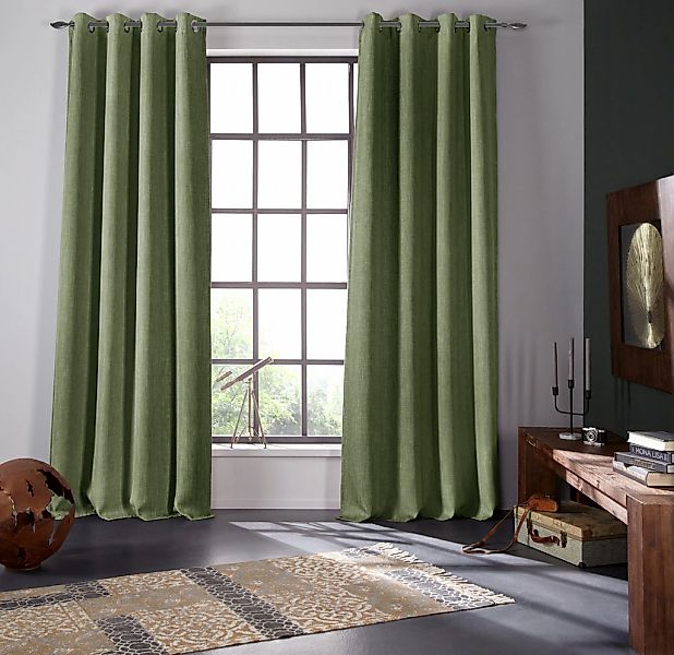 Bruno Banani Verdunkelungsvorhang "Bela" Ösen 1 Stk. tlg. blickdicht, melie günstig online kaufen