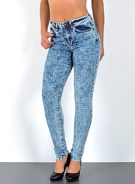ESRA Skinny-fit-Jeans Damen Jeans Skinny Hose günstig online kaufen