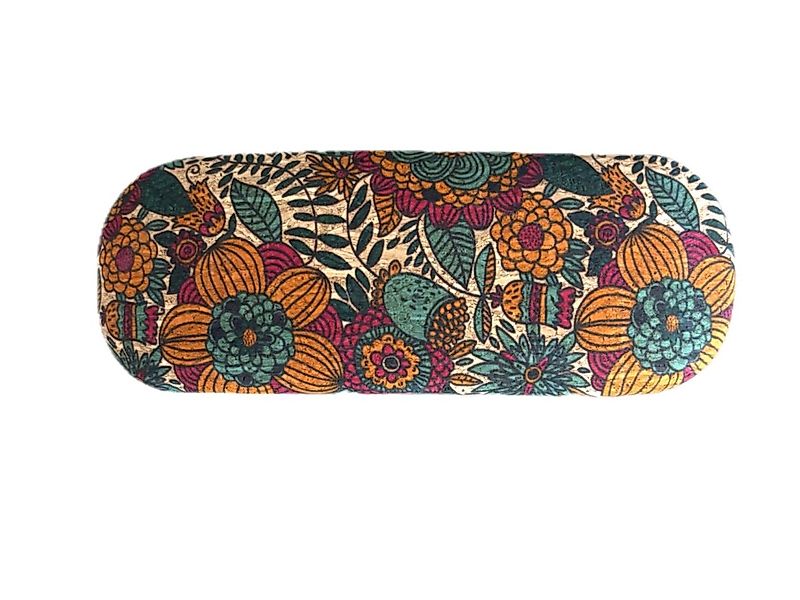 LK Trend & Style Brillenetui aus Kork mit verschiedenen Blumen Designs, in günstig online kaufen