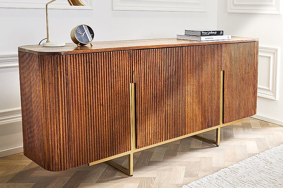 riess-ambiente Sideboard GATSBY 160cm braun / mattgold (Einzelartikel, 1 St günstig online kaufen