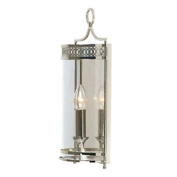 Rustikale Wandleuchte KUPOLA Nickel Ornament Lampe günstig online kaufen