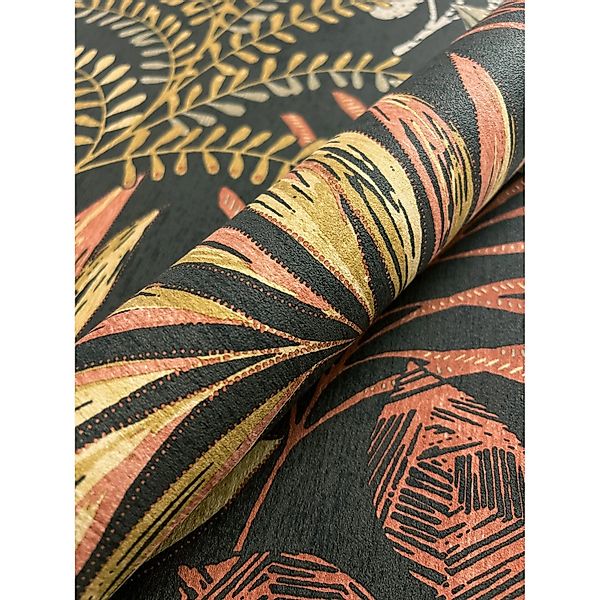 Newroom Vliestapete Zoelle Dark Brown Dschungel Modern günstig online kaufen