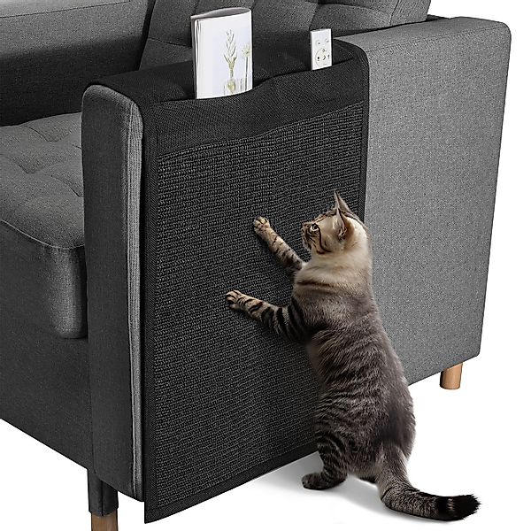 Navaris Kratzpappe Katzen Kratzmatte Kratzschutz Sofa - mit 2 Fächern - 128 günstig online kaufen
