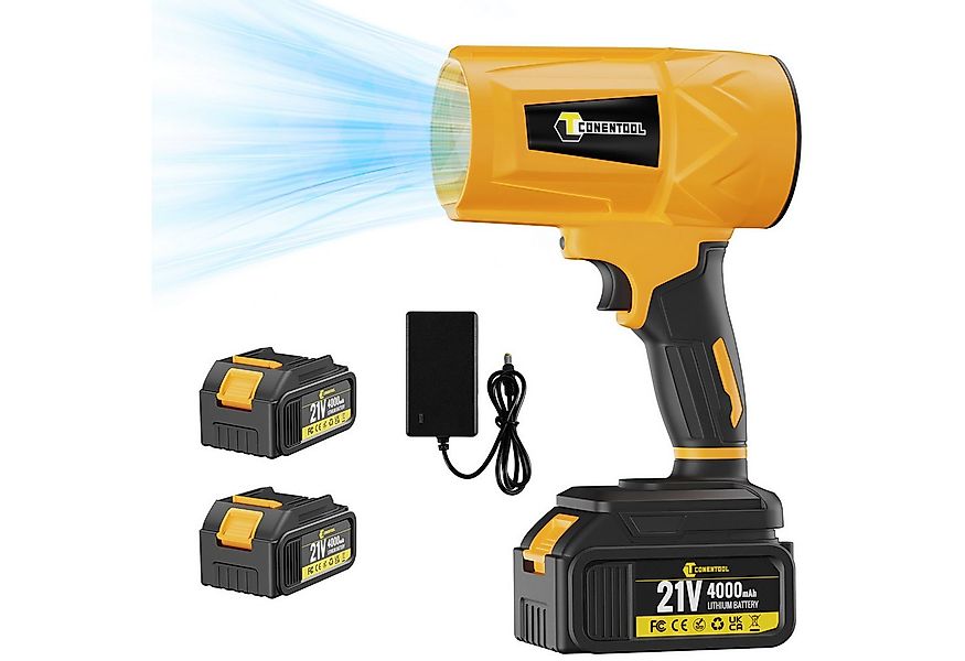 CONENTOOL Akku-Laubbläser Tragbares Kabelloser Laubbläser, mit 2x 4.0Ah Akk günstig online kaufen