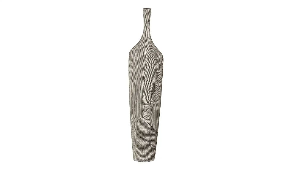 Deko Vase   ¦ grau ¦ Polyresin (Kunstharz) ¦ Maße (cm): B: 20,5 H: 90 T: 12 günstig online kaufen