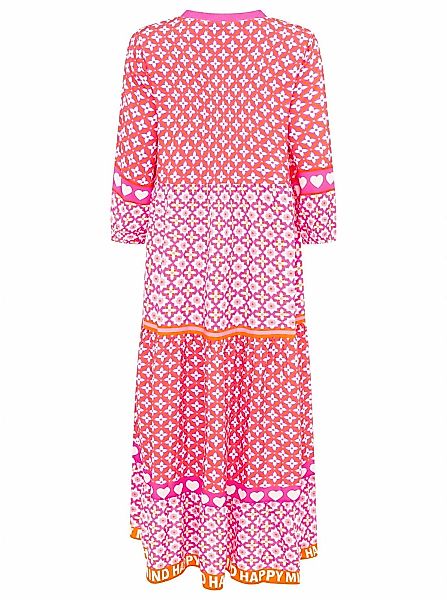 Zwillingsherz Maxikleid ""Dreams"", mit Mustermix, Knopfleiste und 3/4 Arm günstig online kaufen