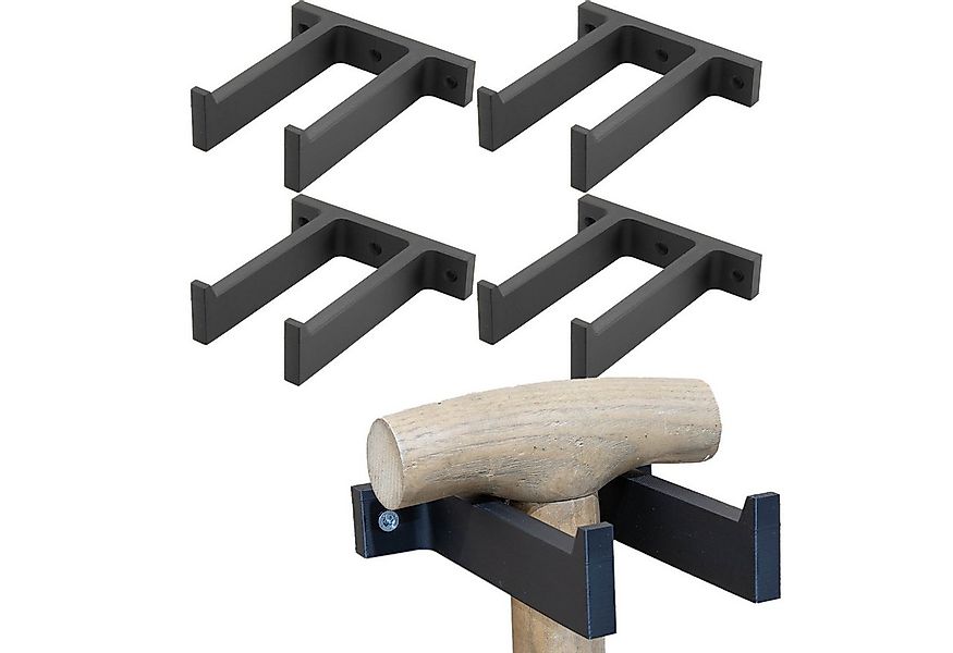 TSB Werk Werkzeughalter Wandhalter Gartengeräte Schaufel Spaten Hake, 4-tlg günstig online kaufen