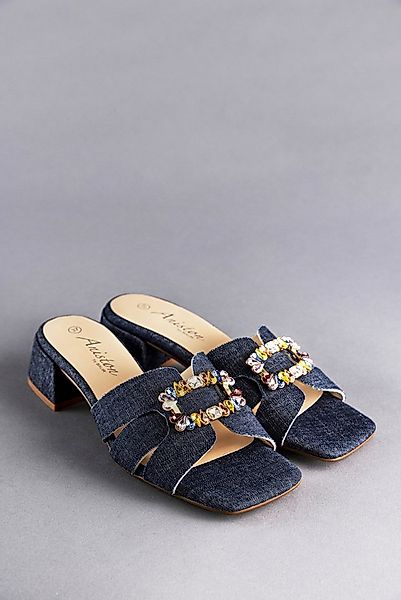 Aniston SHOES Pantolette, Sommerschuh, Festtagsschuh, Blockabsatz - NEUE KO günstig online kaufen