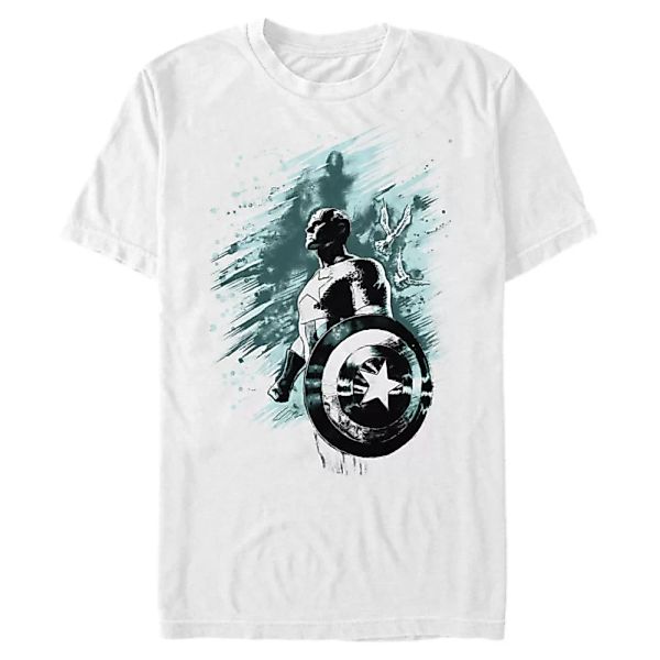 Marvel - Avengers - Captain America Simple Teals - Männer T-Shirt günstig online kaufen