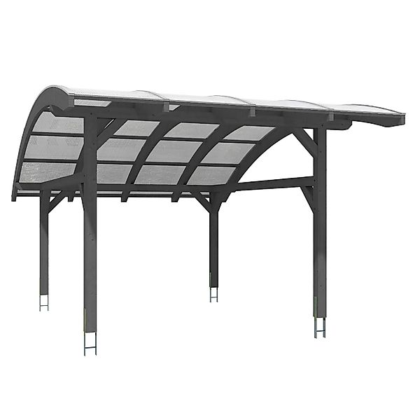 Skan Holz Carport Schwaben 434 x 630 cm Grau günstig online kaufen