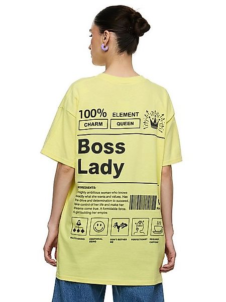 Worldclassca T-Shirt Worldclassca Oversized Print GIRL BOSS T-Shirt lang So günstig online kaufen