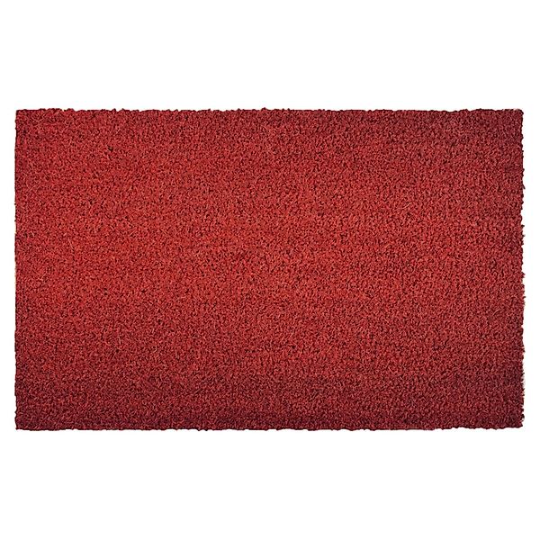 KARAT Kokosmatte Eingangsmatte Fußabtreter nach Maß Rot 17 mm 100 x 150 cm günstig online kaufen