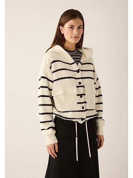 MORE&MORE Strickjacke kuschelige Strickjacke, Kapuze günstig online kaufen