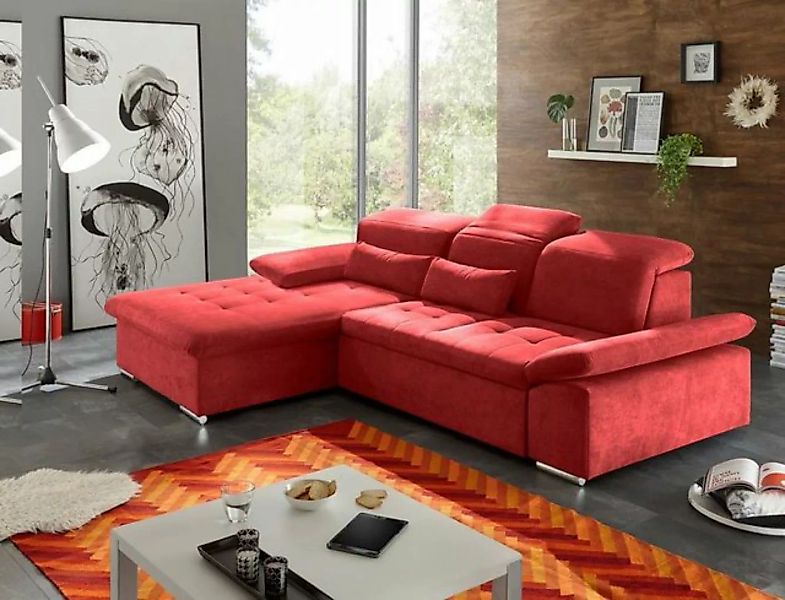 ED EXCITING DESIGN Ecksofa, Wayne Ecksofa 276x188 cm Couch Eckcouch Sofa Ro günstig online kaufen