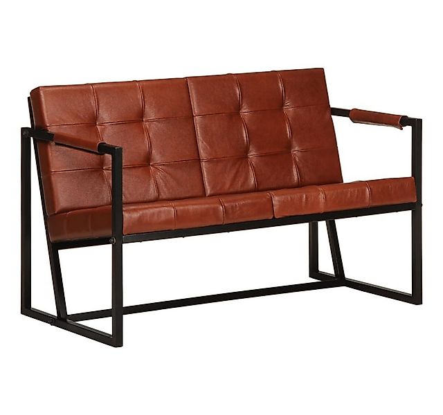 vidaXL Sofa 2-Sitzer-Sofa Braun Echtes Ziegenleder günstig online kaufen
