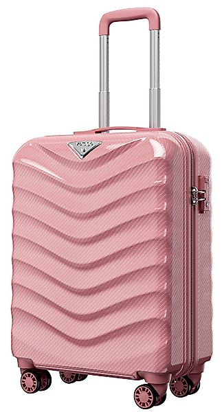 Verage Hartschalen-Trolley Rosagold /Schwarz Reisekoffer, 4 günstig online kaufen