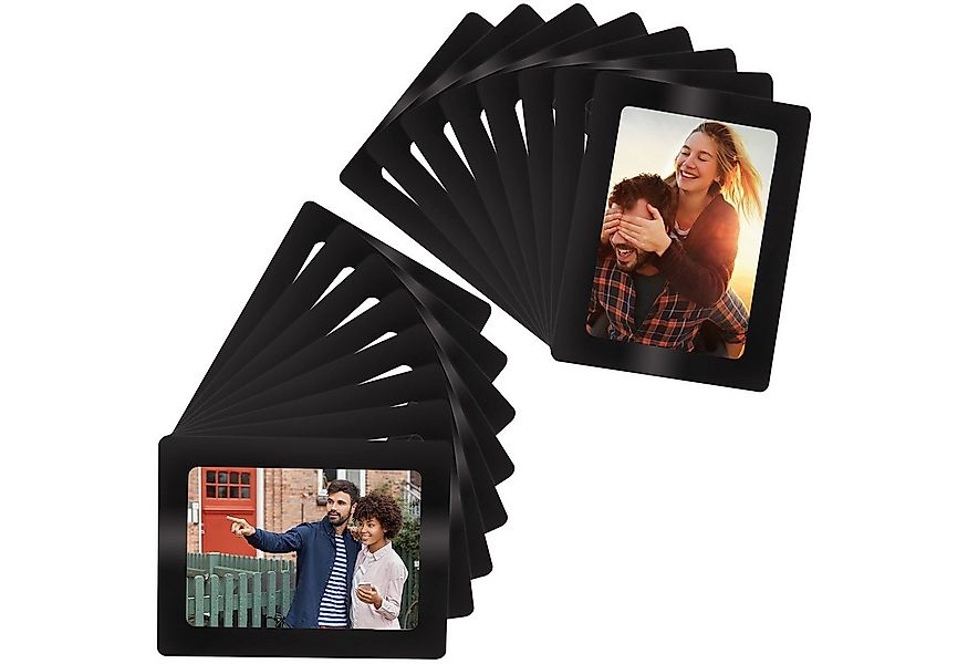 Belle Vous Einzelrahmen Schwarze Magnete für Kühlschrank - Magnetische Rahm günstig online kaufen