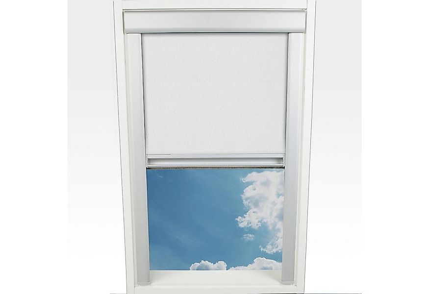 Dachfensterrollo Verdunkelung, Liedeco, verdunkelnd, mit Bohren, in Führung günstig online kaufen