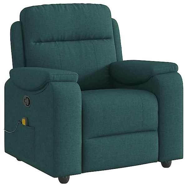 vidaXL Sessel Massagesessel Dunkelgrün Stoff (1-St) günstig online kaufen