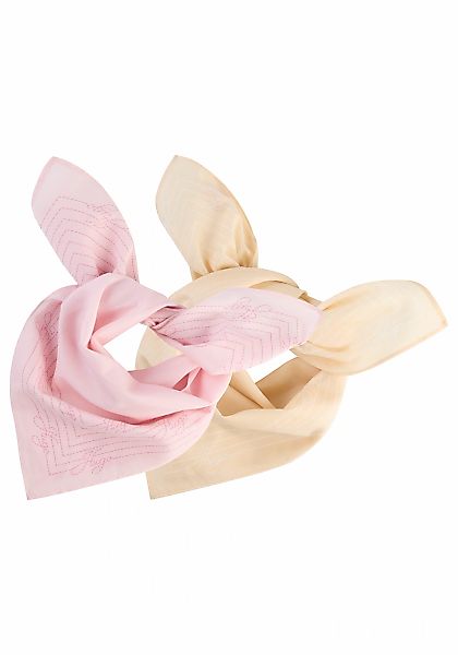 HUGO Halstuch "Bandana" 2 Stk. mit Logodruck günstig online kaufen