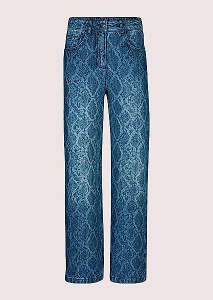MADELEINE Regular-fit-Jeans "Culotte-Jeans Culotte-Jeans mit Ornament-Print günstig online kaufen