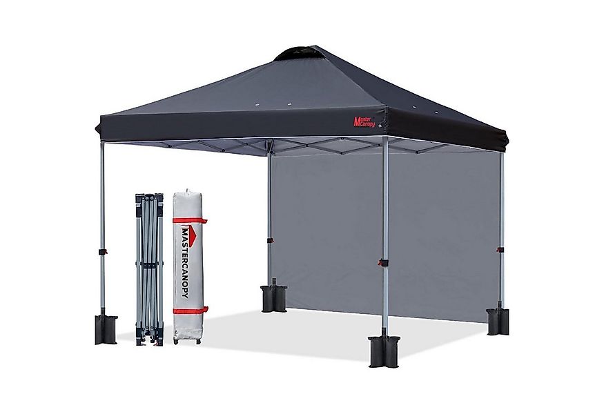 MasterCanopy Faltpavillon 2,5 x 2,5 m Pop up Pavillon mit Seitenwand in Sch günstig online kaufen