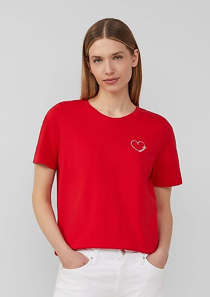 s.Oliver Kurzarmshirt T-Shirt Jerseyshirt aus Baumwolle günstig online kaufen