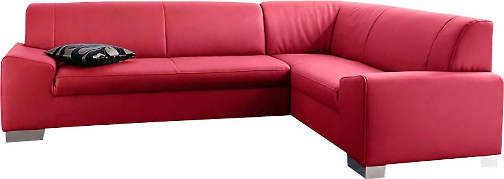 DOMO collection Ecksofa "Alisson, zeitlose Optik, flache Armlehnen, L-Form" günstig online kaufen