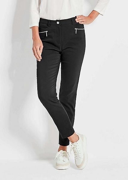 GOLDNER Stretch-Hose Kurzgröße: Lange Schlupfhose BELLA Businesshose mit Fo günstig online kaufen