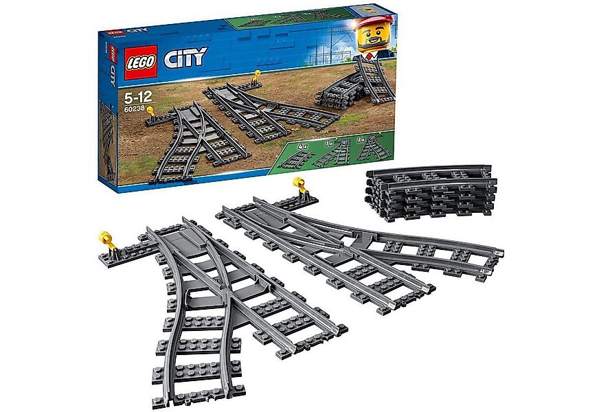 LEGO® Switch Tracks (60238), LEGO® City Konstruktionsspielsteine, (6 St), M günstig online kaufen