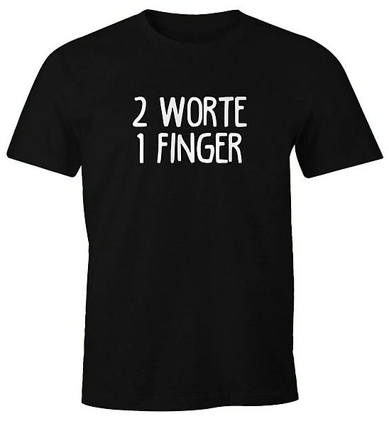 MoonWorks Print-Shirt Herren T-Shirt Spruch 2 günstig online kaufen
