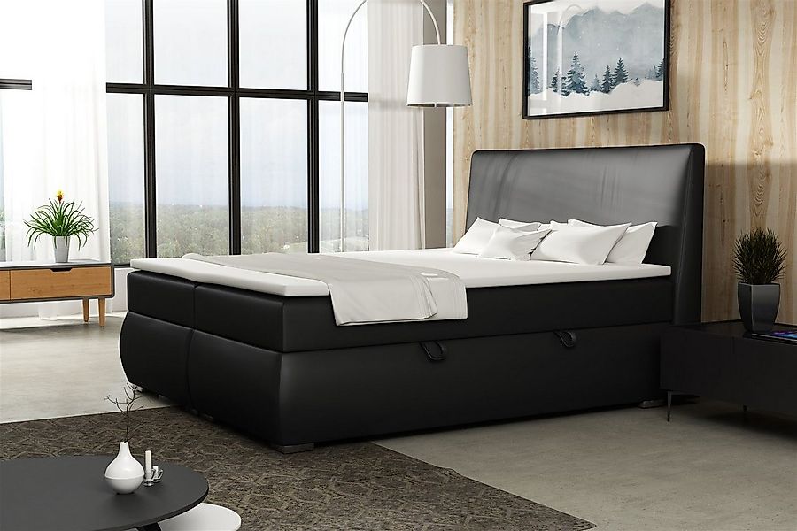 Fun Möbel Boxspringbett Boxspringbett Schlafzimmerbett MATTIA in Stoff oder günstig online kaufen