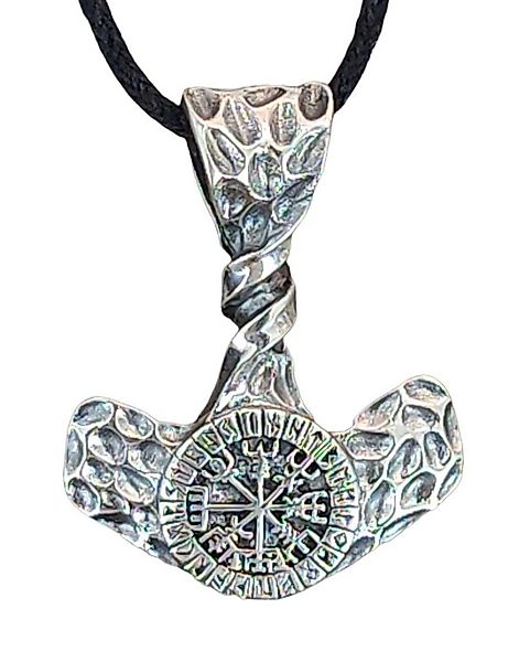 Kiss of Leather Kettenanhänger Axt Wikinger Kompass 925 Thorshammer Vegvisi günstig online kaufen
