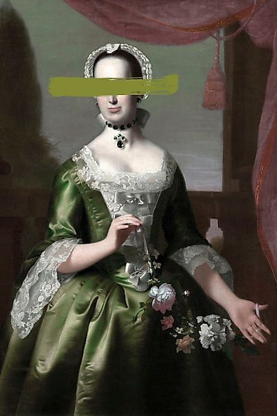 queence Acrylglasbild »Frau mit Farbklecks« Bilder von Frauen   Formen   Fr günstig online kaufen