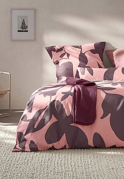 hessnatur Renforcé Bettwäsche Set LEVI aus Bio-Baumwolle - lila - Größe 155 günstig online kaufen