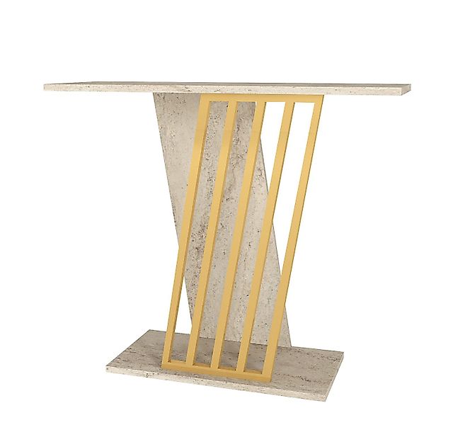 moebel17 Konsolentisch Konsolentisch in Beige mit günstig online kaufen