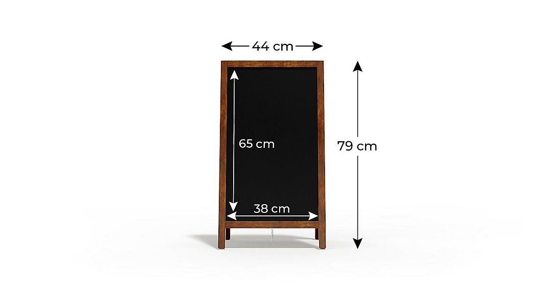 ALLboards Standtafel ALLboards Kundenstopper mit lackiertem Holzrahmen Werb günstig online kaufen