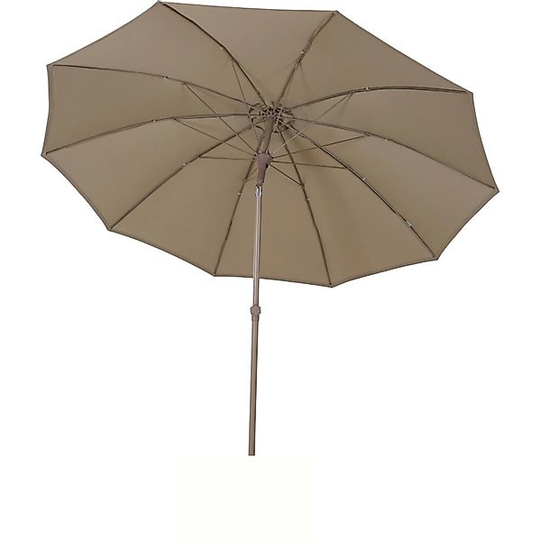 Siena Garden Marktschirm Ø 270 cm Taupe mit Knickfunktion günstig online kaufen