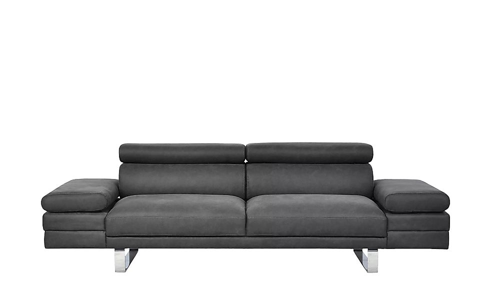 Sofa 3-sitzig - schwarz - 236 cm - 86 cm - 98 cm - Polstermöbel > Sofas > 3 günstig online kaufen