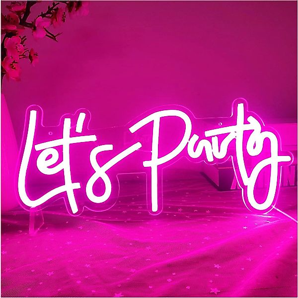 Sunicol LED Wandleuchte Let's Party Neonschild, günstig online kaufen