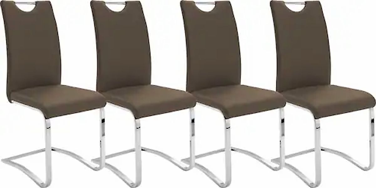 MCA furniture Freischwinger »Köln« (Set) 4 Stk.Kunstlederbezug, Komfortsitz günstig online kaufen