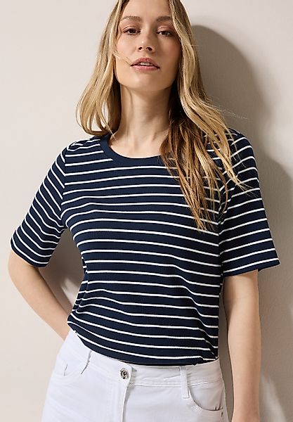 CECIL T-Shirt mit Streifen Muster günstig online kaufen