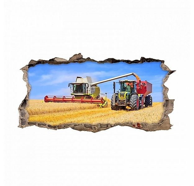 nikima Wandtattoo 134 Wandtattoo Mähdrescher und Traktor (PVC-Folie) günstig online kaufen