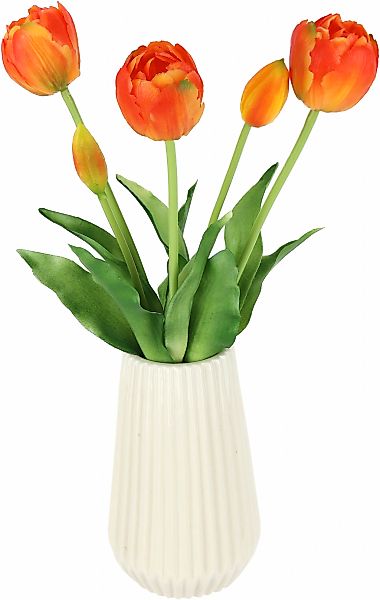 I.GE.A. Kunstblume "Real-Touch-Tulpen", Vase aus Keramik günstig online kaufen