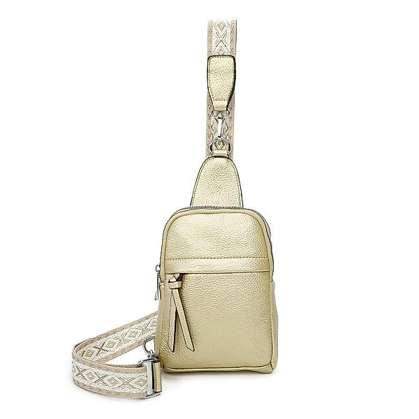 ITALYSHOP24 Schultertasche Damen Sling-Tasche Crossbody Brusttasche günstig online kaufen