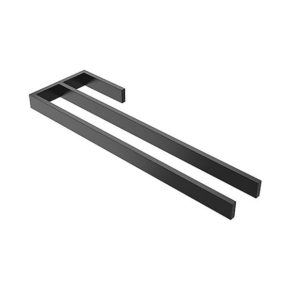 kalb Handtuchhalter Handtuchhalter Jörn, 2 Stangen, schwarz, L: 400mm, H: 2 günstig online kaufen