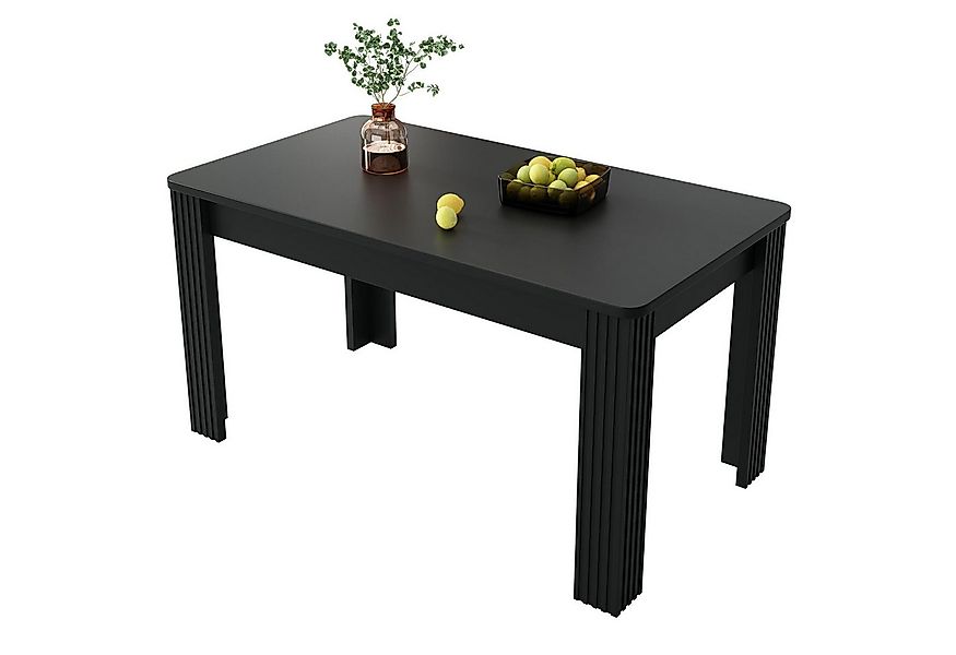 Elegear Esstisch Modernes Eichenholz Esszimmer Tisch, Robuster, Rechteckige günstig online kaufen